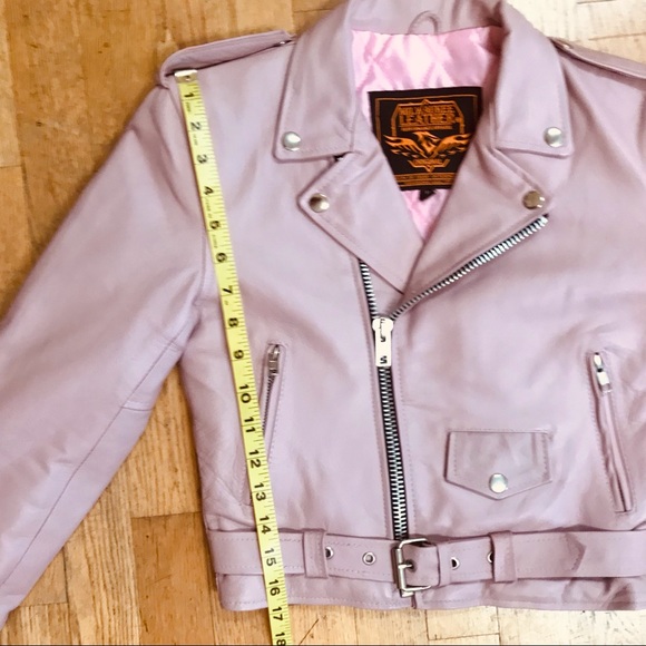 Milwaukee Leather SH2010 Girls Classic Pink Jacket - Picture 5 of 9